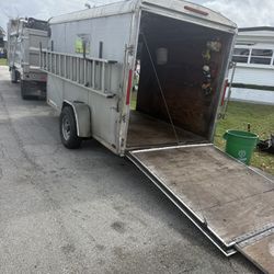 Loaded Lawn Service Trailer