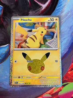 Pikachu #31 Pokemon TCG 30th Celebration
