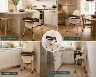 Baby High Chair with Removable Tray