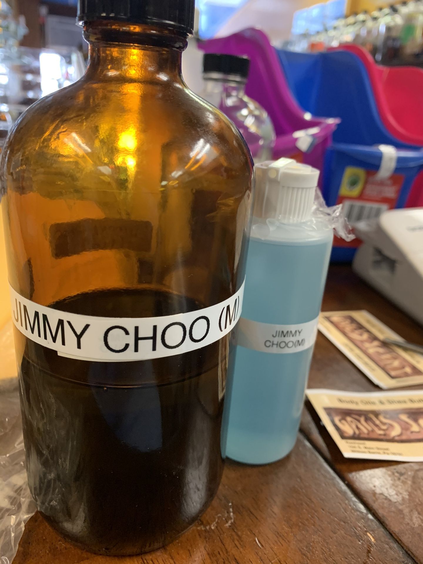 Jimmy choo (m) body oil fragrances 4oz plastic