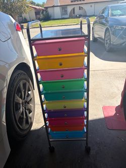 Rolling Rainbow Cart