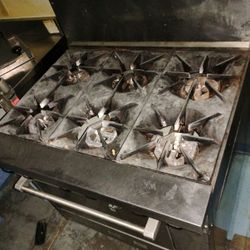 6 Burner Commercial Stove And Oven