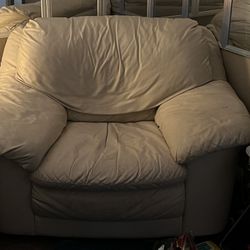 White Leather Chair 
