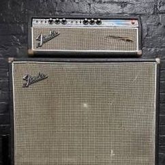 1968 Fender Bassman 50w Guitar Bass Amplifier and 2x15 Cabinet