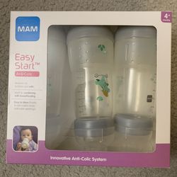 Brand New MAM Anti-Colic Bottles 11oz