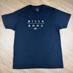 Billabong Navy Graphic T-Shirt Large