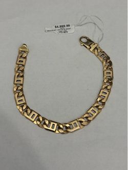 14K YELLOW GOLD BRACELET ,8.5”
