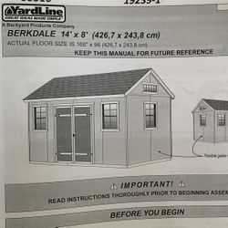 Brand New Berkdale 14x8 Wood Shed For Sale