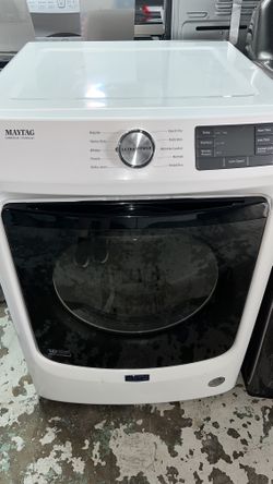 Maytag Front Load Gas Dryer With 7.3cu.ft.) Capacity In White.