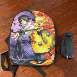 Small Backpack With Pencil Case