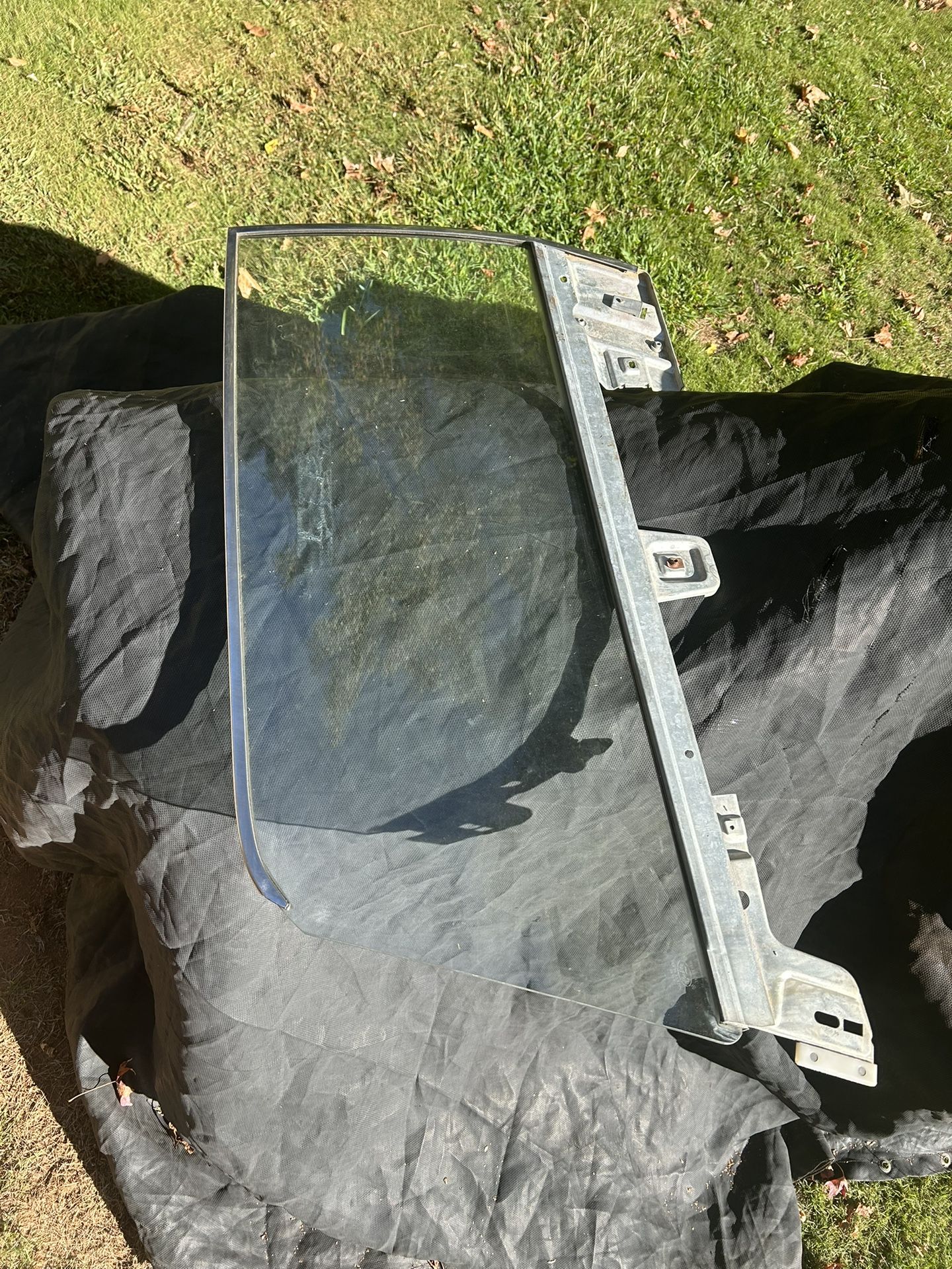 Original 1967–68 Ford Mustang Driver Window w/ Trim