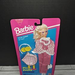 Vintage Mattel 1994 Pink Barbie Picnic Pretty Fashions Doll Clothes #12594 New
