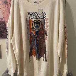 Wakanda Forever Graphic Plus Size Womens Sweatshirt size XXL NEW