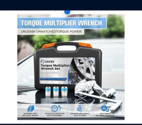 Saker Juego de llaves multiplicadoras de torsión, herramienta de desmontaje de tuercas de ahorro de mano de obra resistente con enchufes de 11/16 pulg