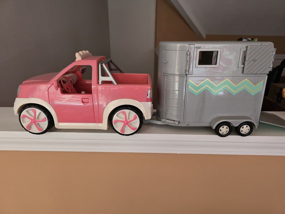 Lori Toys...truck, trailer, & horse
