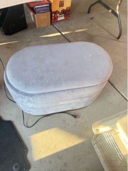 Light grey ottoman