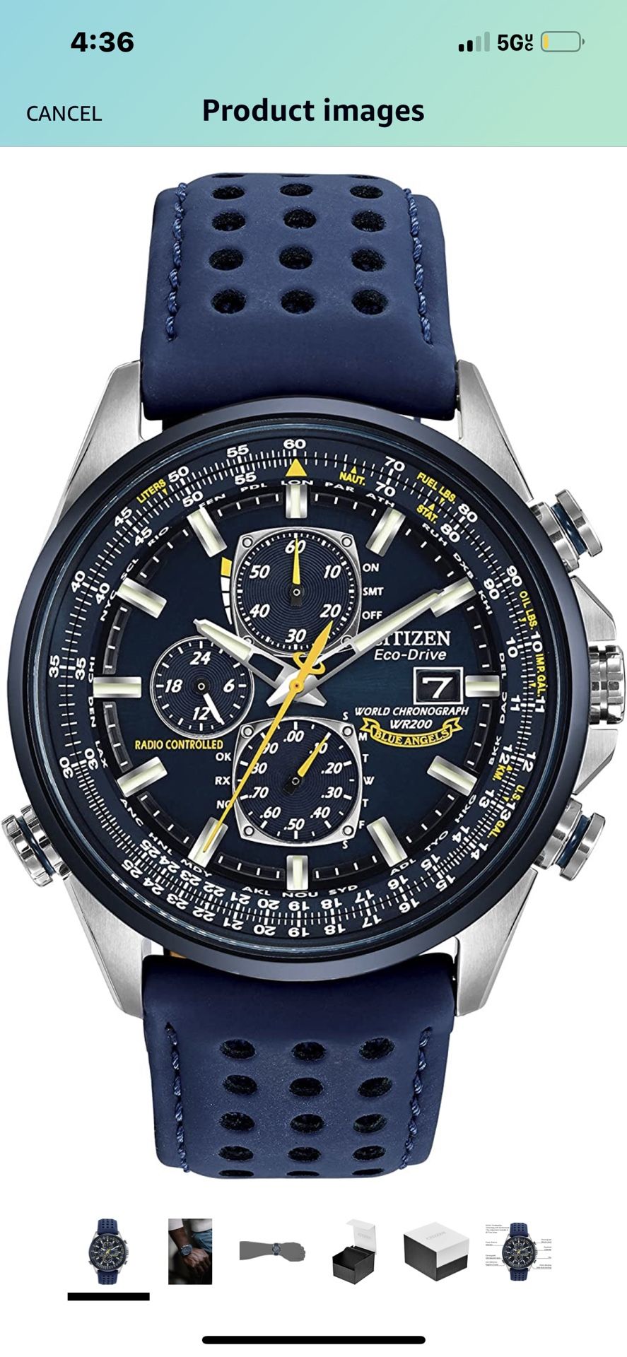 Citizen Men's Eco-Drive Sport Luxury World Chronograph