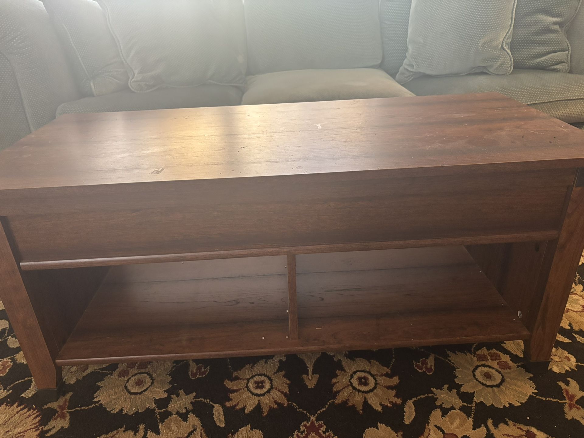 Adjustable Top Storage Coffee Table