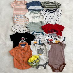 0-3 Months Baby Boy Summer Clothes LOT