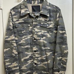 Green Camo True Religion Denim Jacket Size Large