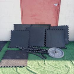 45 Lb Weight And Exercise Mats.  $40