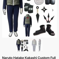 Naruto Hatake Kakashi Custom Full Set Cosplay Costume