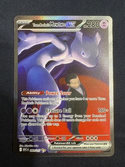 Team Rocket’s Mewtwo ex #281 SIR – Ascended Heroes – MINT Pokemon TCG Card