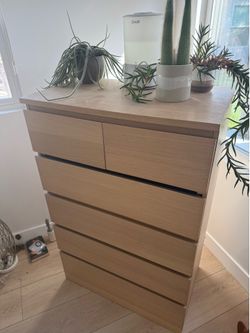IKEA Malm White Oak Dresser