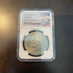 1971 Eisenhower $1 Genuine Vegas Strip Hoard NGC 