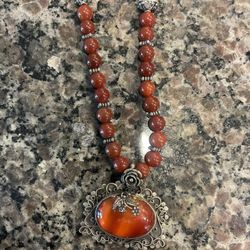 Egyptian Brown Topaz Necklace 
