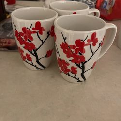 Cherry Blossom Cup Set (round)