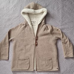 O'neill Sherpa Lined Hoodie Women Jacket Sweater With Toggles  Size L