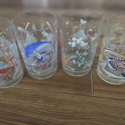 Vintage Walt Disney World "Remember the Magic" 25th Anniversary glasses