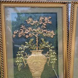 Framed Wall Art - Plant Vase