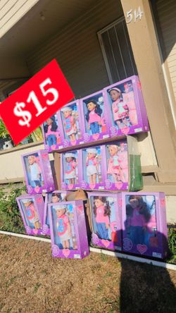 Muchas Size American Doll Regular $45  bendo por $15 cada una para Bendedores
