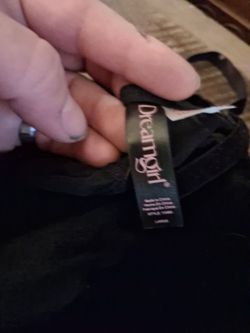 Dream Girl Black Lingerie Large