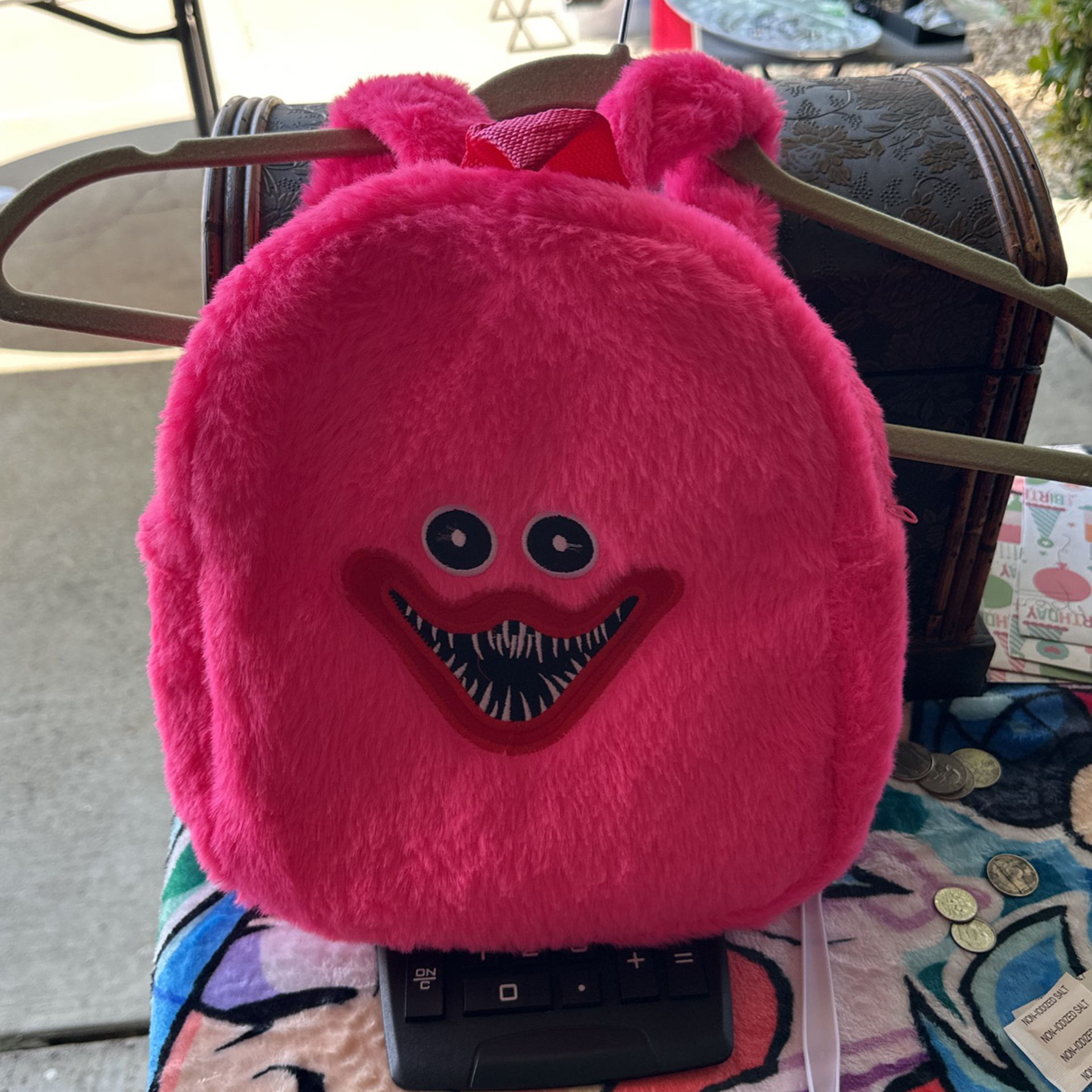 Pink Huggy Wuggy Backpack