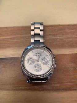 Men’s coach stainless steel watch!