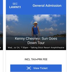 Kenny Chesney Concert Tickets 