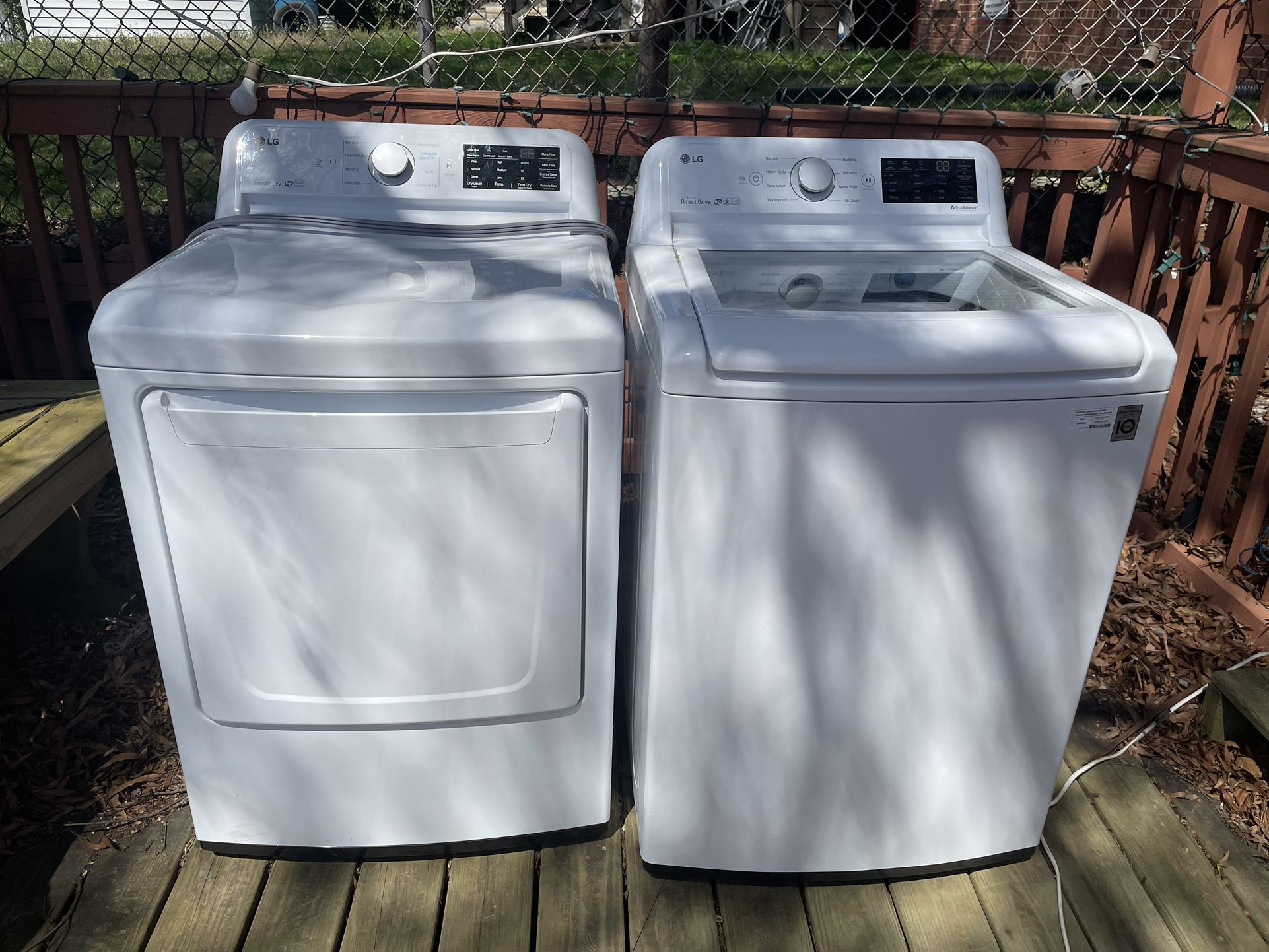 LG Dryer And Washer Set
