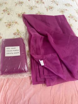 Purple curtain