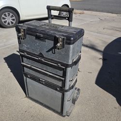 Stanley Rolling tool box with tools