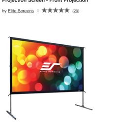 Outdoor Projector Set With Screen And Projector