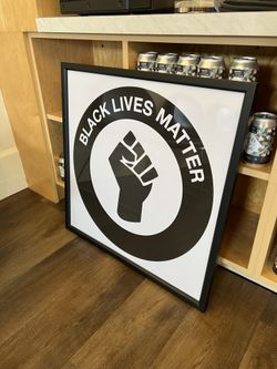 Framed 'Black Lives Matter' Poster