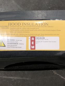 65 Ford Thunderbird Hood Insullation 