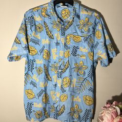 UCLA Bruins Wes & Willy Vintage Floral Hawaiian Shirt-XL