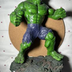 Custom Handmade Incredible Hulk Statue Figurine – 12”+ Collectible Display Piece