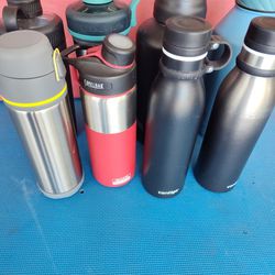 $40 firm for all only,  yes it's available. 8 insulated thermal flasks for hot/cold drinks, great condition, clean; 2 64oz,  6 20oz