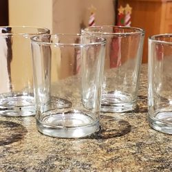 NEW 2.5'' Clear Glass Votive Candle Holders (Qty. 6)