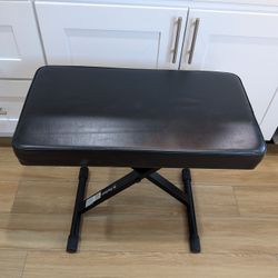 With Leather Top And Metal Frame 300 Lb Load Capacity.